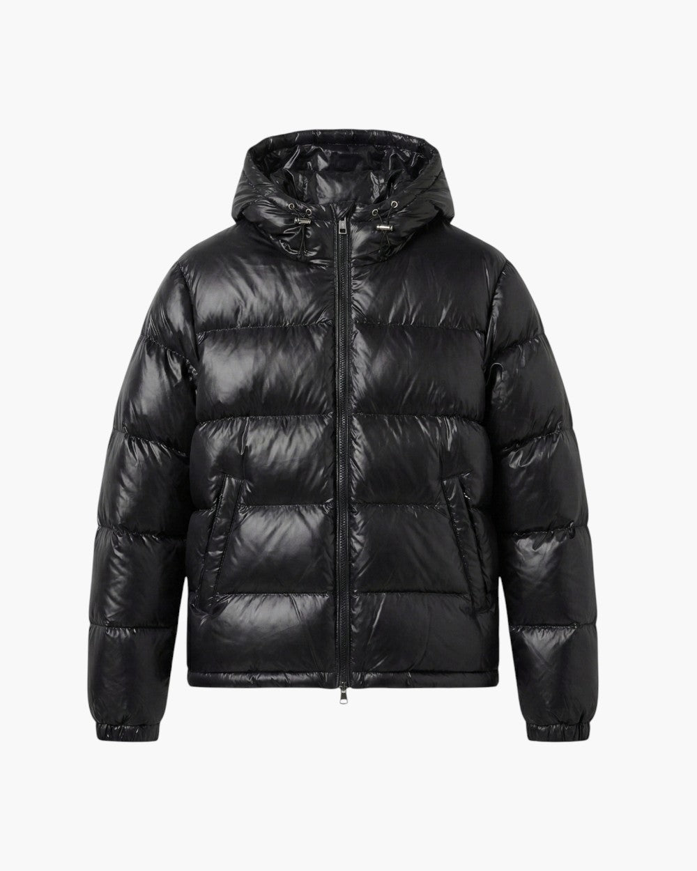 Hooded Puffer Jacket with Quilted Design